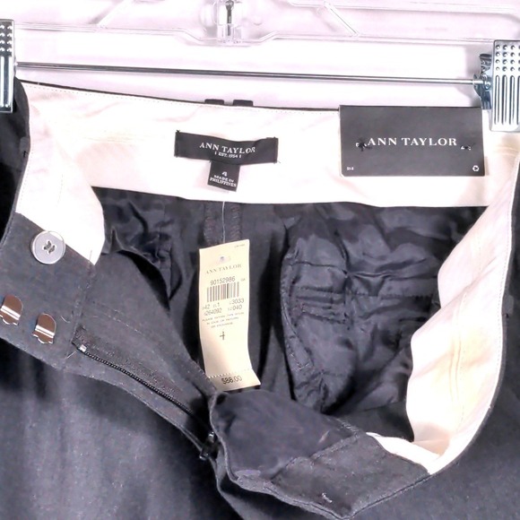 Ann Taylor Womens 4 Modern Fit Trouser Leg Gray Dress Pants Professional NWT - Picture 5 of 11